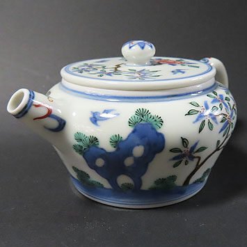大阪市北区のお客様より骨董品買取で煎茶道具の陶磁器を買取ました