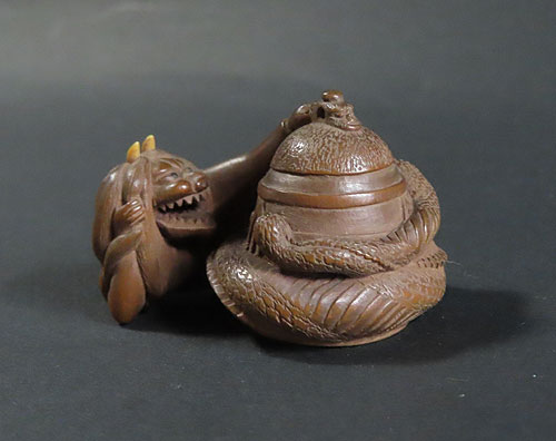 根付 牙彫根付 提げ物 装飾具 古美術 Yahoo!オークション -「牙彫」の落札相場・落札価格