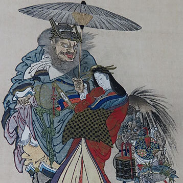 山形県のお客様より河鍋暁斎の浮世絵を買取ました