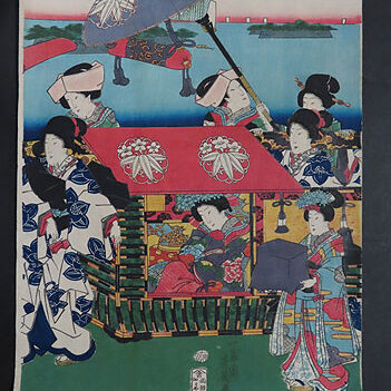 東京のお客様より一恵斎芳幾の浮世絵版画を買取ました