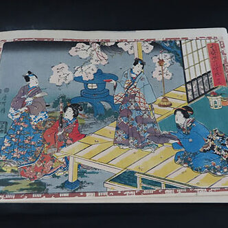 山梨県のお客様より骨董品買取で浮世絵を買取ました