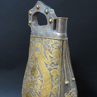 滋賀県近江八幡市のお客様より骨董品買取で金工作品を買取ました
