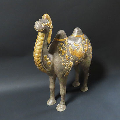 福井県おおい町のお客様より骨董品出張買取で金工作品の置物を買取ました