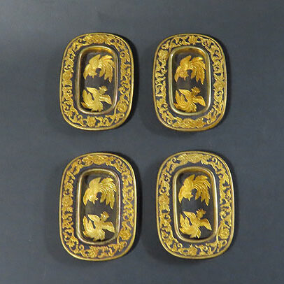 福井県吉田郡のお客様より骨董品買取で金工作品の引手を買取ました