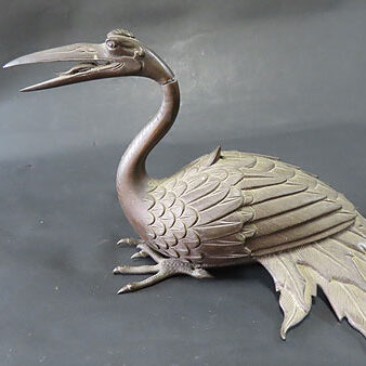 奈良県川上村のお客様より骨董品出張買取で金工作品の置物を買取ました