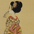 名古屋のお客様より骨董品宅配買取で美人画の掛け軸を買取ました