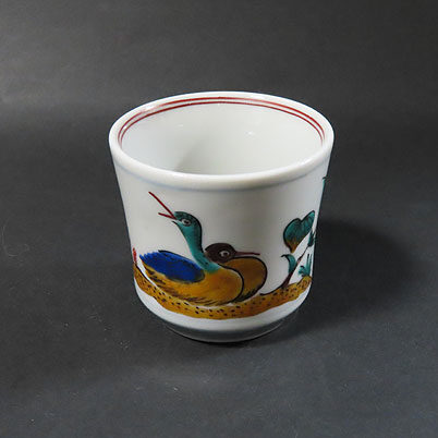 石川県小松市のお客様より骨董品出張買取で九谷焼の盃を買取ました