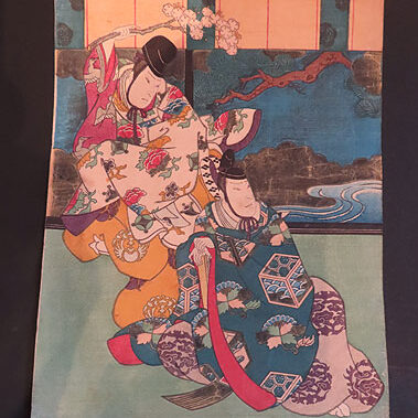 石川県のお客様より骨董品宅配買取で浮世絵版画を買取ました