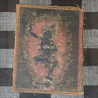 石川県のお客様より骨董品持ち込み買取で中国美術の仏画を買取ました