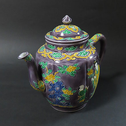 秋田県のお客様より茶道具宅配買取で交趾焼の煎茶道具を買取ました