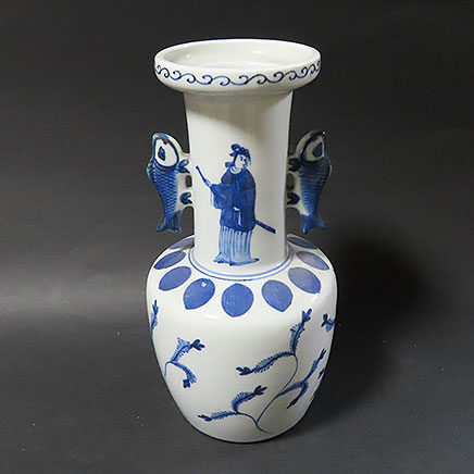 三重県のお客様より骨董品出張買取で三浦竹軒の花瓶を買取ました