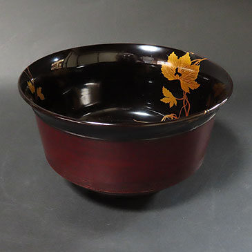 埼玉県のお客様より茶道具買取で蒔絵の盃洗を買取ました