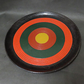 岐阜県のお客様より漆芸作品のお盆を買取ました