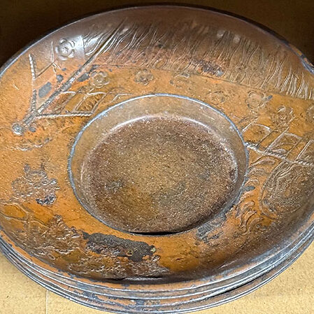 山梨県韮崎市のお客様より茶道具宅配買取で煎茶道具の茶托を買取ました