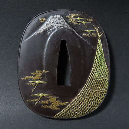 愛媛県のお客様より骨董品宅配買取で刀装具の鍔を買取ました