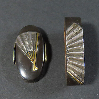 千葉県東金市のお客様より骨董品宅配買取で刀装具の鍔や小柄、縁・縁頭を買取ました