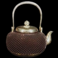 九州のお客様より茶道具宅配買取で銀瓶を買取ました