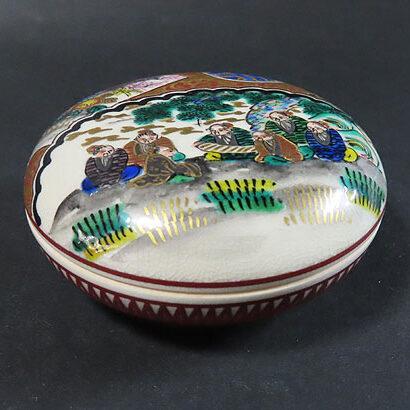 岐阜県のお客様より茶道具買取で九谷焼の香合を買取ました