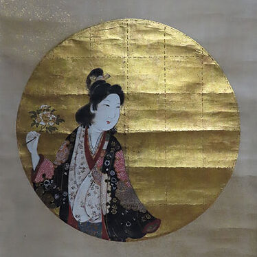 兵庫県のお客様より掛軸で日本画の美人画を買取ました