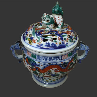 兵庫県のお客様より骨董品買取で香炉を買取ました