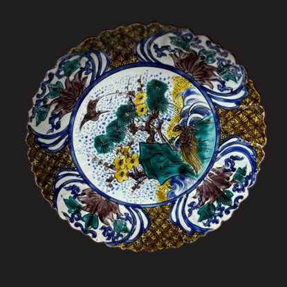 滋賀県の客様より骨董品買取で九谷焼のお皿を買取ました