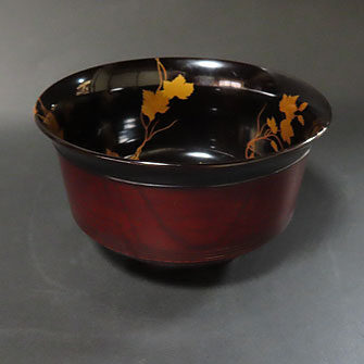 埼玉県のお客様より漆芸作品の蒔絵の盃洗を買取ました