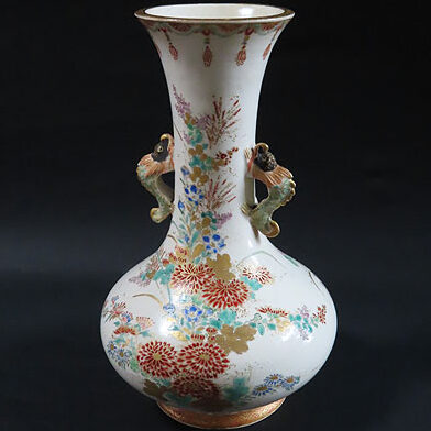 滋賀県のお客様より骨董品出張買取で薩摩焼の陶芸作品を買取ました