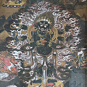 大阪の交野市のお客様より骨董品出張買取で仏画の掛け軸を買取ました