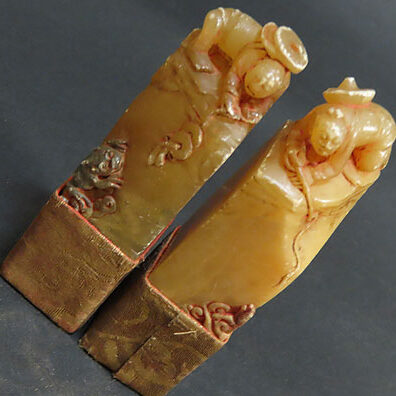 岐阜県羽島市の客様より骨董品宅配買取で中国美術の印材を買取ました