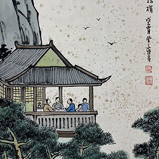 東京のお客様より中国美術の掛軸を買取ました