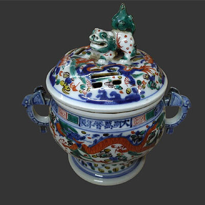 兵庫県のお客様より骨董品出張買取で中国美術の香炉を買取ました