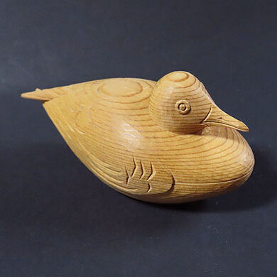 岩手県一関市のお客様より骨董品宅配買取で木彫りの香合を買取ました