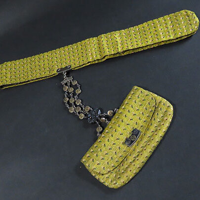 奈良県大和郡山市のお客様より骨董品出張買取で煙管筒付提げ煙草入を買取ました