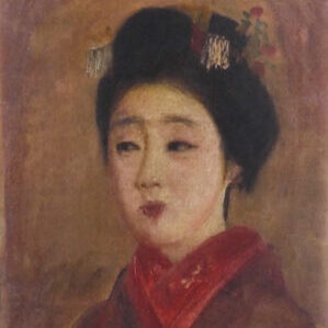 島根県のお客様より岡田三郎助の絵画の洋画を買取ました