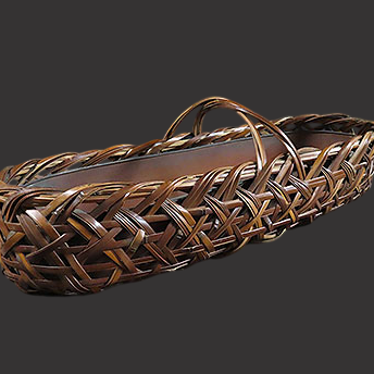 香川県のお客様より骨董品買取で竹花籠を買取ました