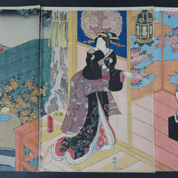 鳥取県のお客様より骨董品買取で浮世絵版画を買取ました