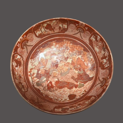 青森県のお客様より骨董品持ち込み買取で九谷焼の鉢を買取ました