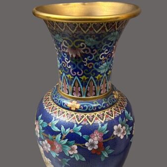 徳島県のお客様より骨董品買取で七宝焼の花瓶を買取ました