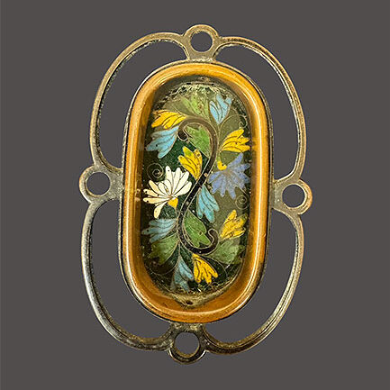 秋田県のお客様より骨董品宅配買取で七宝焼の引手を買取ました