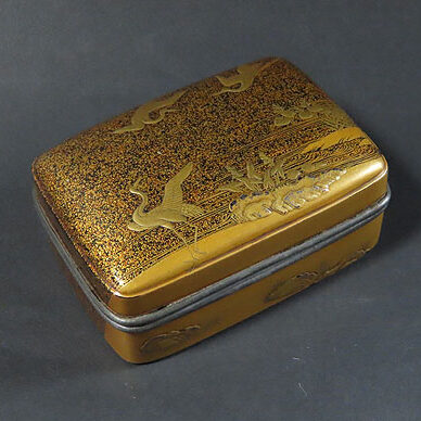 広島県竹原市のお客様より茶道具宅配買取で蒔絵の香合を買取ました