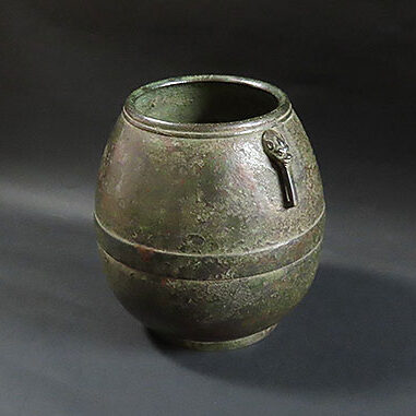 宮城県のお客様より骨董品買取で秦蔵六の古銅獣耳水注を買取ました