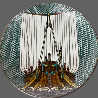 埼玉県のお客様より骨董品買取で九谷焼の陶芸作品を買取ました