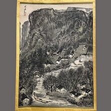 兵庫県のお客様より水墨画の掛け軸を買取ました