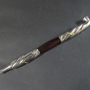三重県のお客様より骨董品宅配買取で金工作品の煙管を買取ました