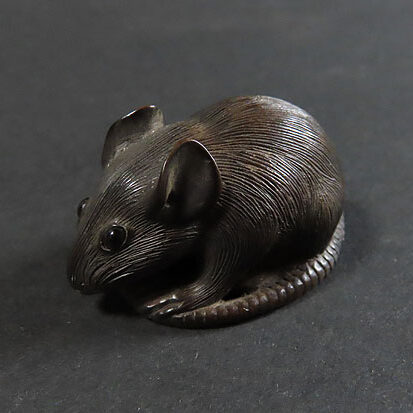 愛媛県のお客様より鼠の根付を買取ました